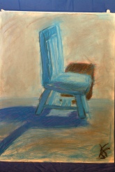 blue chair pastel