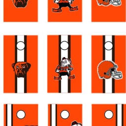 browns corn-hole boards